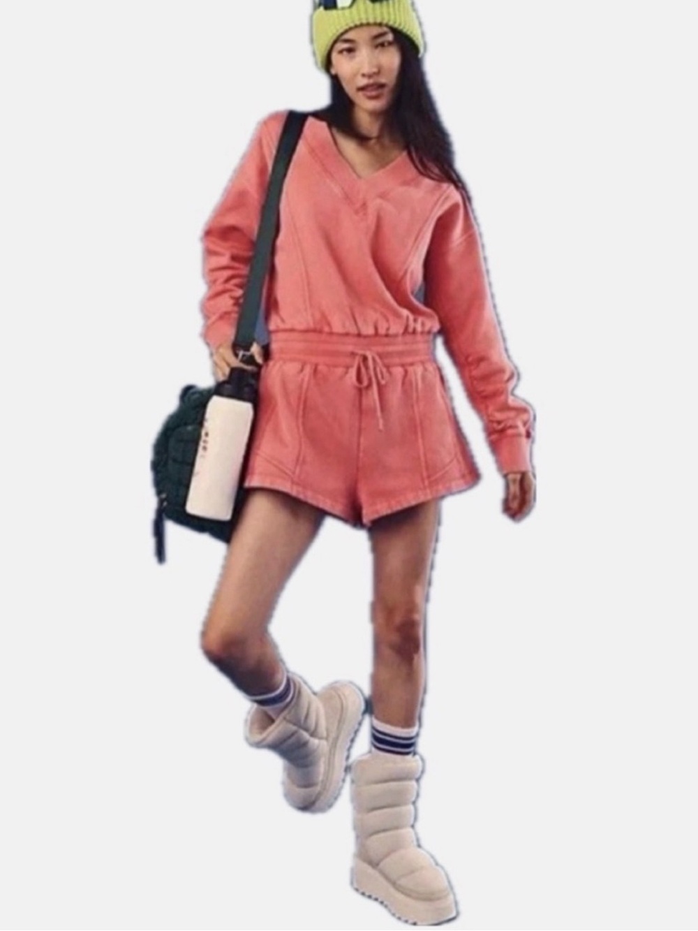 Free People | FP Movement
Intercept Romper Hibiscus Tulip Pink